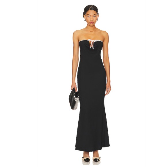 Lioness Dresses & Skirts - Black‎ Strapless Maxi Dress Evening Party Cocktail Gown Formal